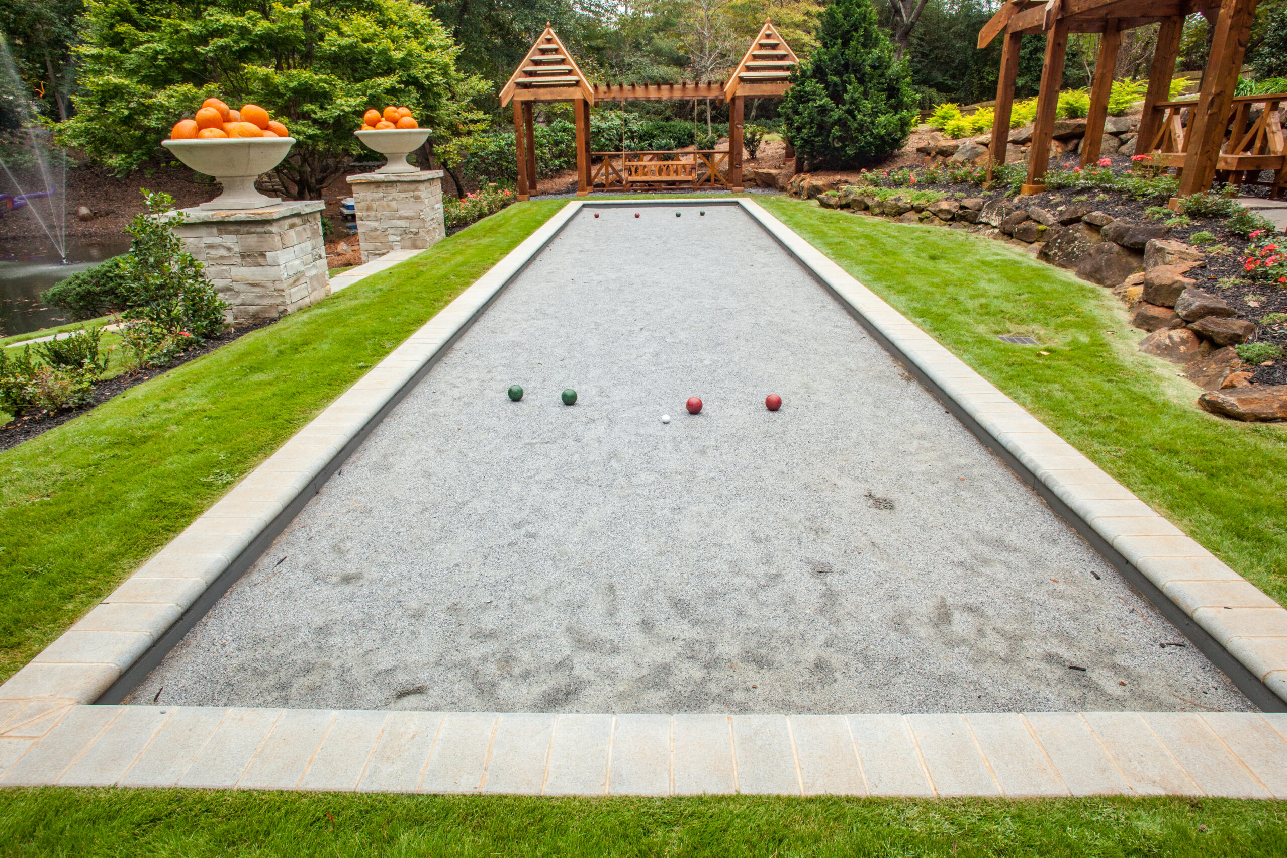 A boccee ball court